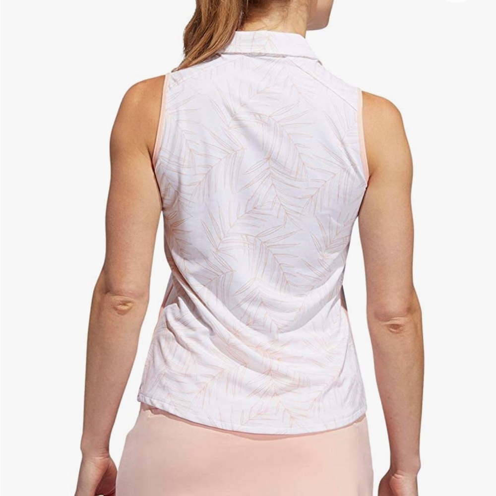 ADIDAS ULTIMATE PRINT SLEEVELESS POLO - Picture 2 of 11